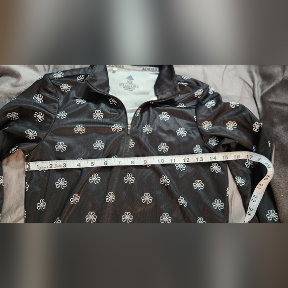 Adidas Black Floral Zip-Up Jacket - Picture 3 of 4